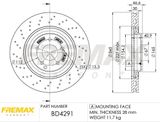 FREMAX Тормозной диск BD-4291