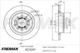 FREMAX Тормозной диск BD-5009