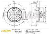 FREMAX Тормозной диск BD-5201