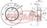 FREMAX Тормозной диск BD-5608