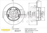 FREMAX Тормозной диск BD-6477