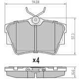 FREMAX stabdžių trinkelių rinkinys, diskinis stabdys FBP-1152
