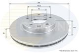 COMLINE Тормозной диск ADC1018V