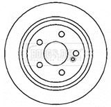 BORG & BECK Тормозной диск BBD4353