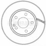 BORG & BECK Тормозной диск BBD4485
