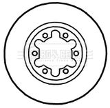 BORG & BECK Тормозной диск BBD4708