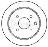 BORG & BECK Тормозной диск BBD5170
