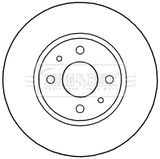 BORG & BECK Тормозной диск BBD5242