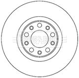 BORG & BECK Тормозной диск BBD5271