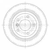BORG & BECK Тормозной диск BBD5379