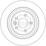 BORG & BECK Тормозной диск BBD5589
