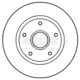 BORG & BECK Тормозной диск BBD5966S