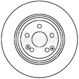 BORG & BECK Тормозной диск BBD6028S