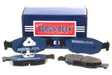 BORG & BECK Комплект тормозных колодок, дисковый тормоз BBP1424