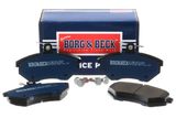 BORG & BECK Комплект тормозных колодок, дисковый тормоз BBP1427