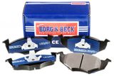 BORG & BECK Комплект тормозных колодок, дисковый тормоз BBP1471