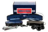 BORG & BECK Комплект тормозных колодок, дисковый тормоз BBP2068