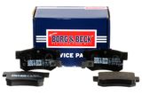 BORG & BECK Комплект тормозных колодок, дисковый тормоз BBP2373