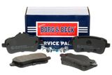 BORG & BECK Комплект тормозных колодок, дисковый тормоз BBP2417