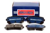 BORG & BECK Комплект тормозных колодок, дисковый тормоз BBP2425