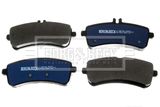 BORG & BECK Комплект тормозных колодок, дисковый тормоз BBP2457