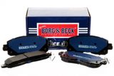 BORG & BECK Комплект тормозных колодок, дисковый тормоз BBP2534