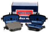 BORG & BECK Комплект тормозных колодок, дисковый тормоз BBP2673