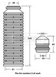 BORG & BECK Pölysuojasarja, iskunvaimennin BPK7002