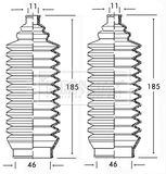 BORG & BECK Bälgsats, styrsystem BSG3122