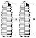 BORG & BECK Bälgsats, styrsystem BSG3275