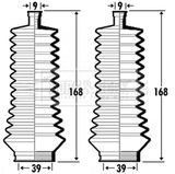BORG & BECK Bälgsats, styrsystem BSG3358