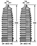BORG & BECK Bälgsats, styrsystem BSG3386