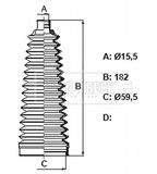 BORG & BECK Bälgsats, styrsystem BSG3438