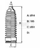 BORG & BECK Bälgsats, styrsystem BSG3445
