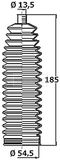 BORG & BECK Bälgsats, styrsystem BSG3466