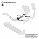 BORG & BECK Трубка нагнетаемого воздуха BTH1010