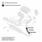 BORG & BECK Трубка нагнетаемого воздуха BTH1039