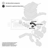 BORG & BECK Трубка нагнетаемого воздуха BTH1418