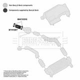BORG & BECK Трубка нагнетаемого воздуха BTH1587