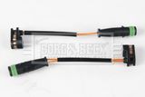 BORG & BECK įspėjimo kontaktas, stabdžių trinkelių susidėvėjimas BWL3076