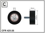 CAFFARO Styrrulle, kuggrem 425-26