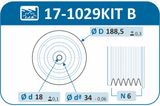 IJS GROUP Remskivesats, vevaxel 17-1029KITB