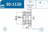 IJS GROUP Frihjulskoppling, generator 30-1126