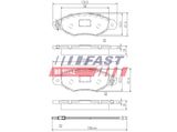 FAST Комплект тормозных колодок, дисковый тормоз FT29532