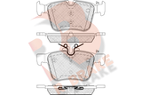 R BRAKE Комплект тормозных колодок, дисковый тормоз RB2214