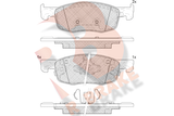 R BRAKE Комплект тормозных колодок, дисковый тормоз RB2435