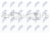 NTY Приводной вал NPW-AR-008