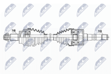 NTY Приводной вал NPW-AR-016