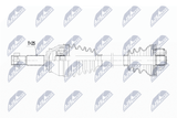 NTY Vetoakseli NPW-FT-023