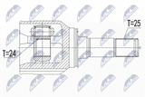 NTY Drivaxel NPW-FT-050